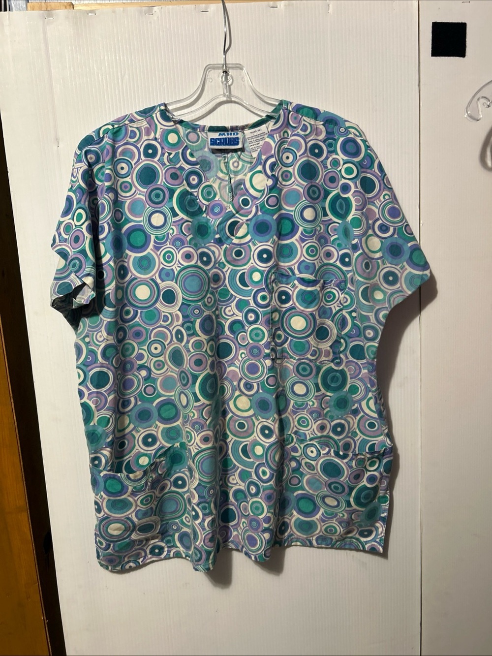 chubbies Women's Teal, Purple & White Circular-Print Tunic